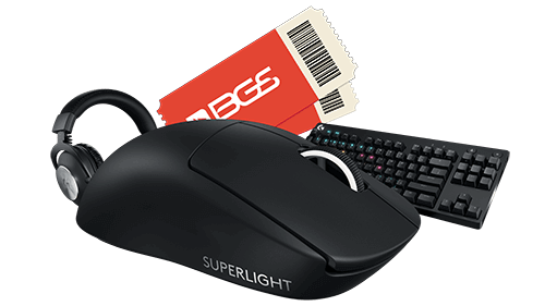Setup Logitech G PRO completo (Mouse, Headset e Teclado) + 2 Ingressos para a BGS 2023
